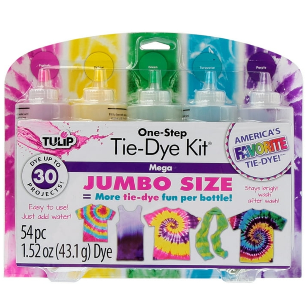 Tulip 5 Color One-Step Tie-Dye Kit Jumbo Size  8 fl oz b